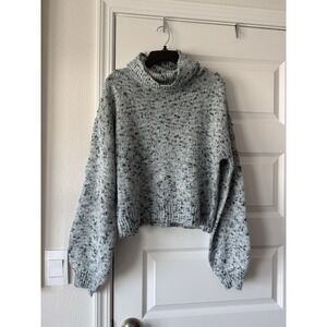 True Craft Women's Sweater Size L Knit Multicolored Turtle Neck Pull Over